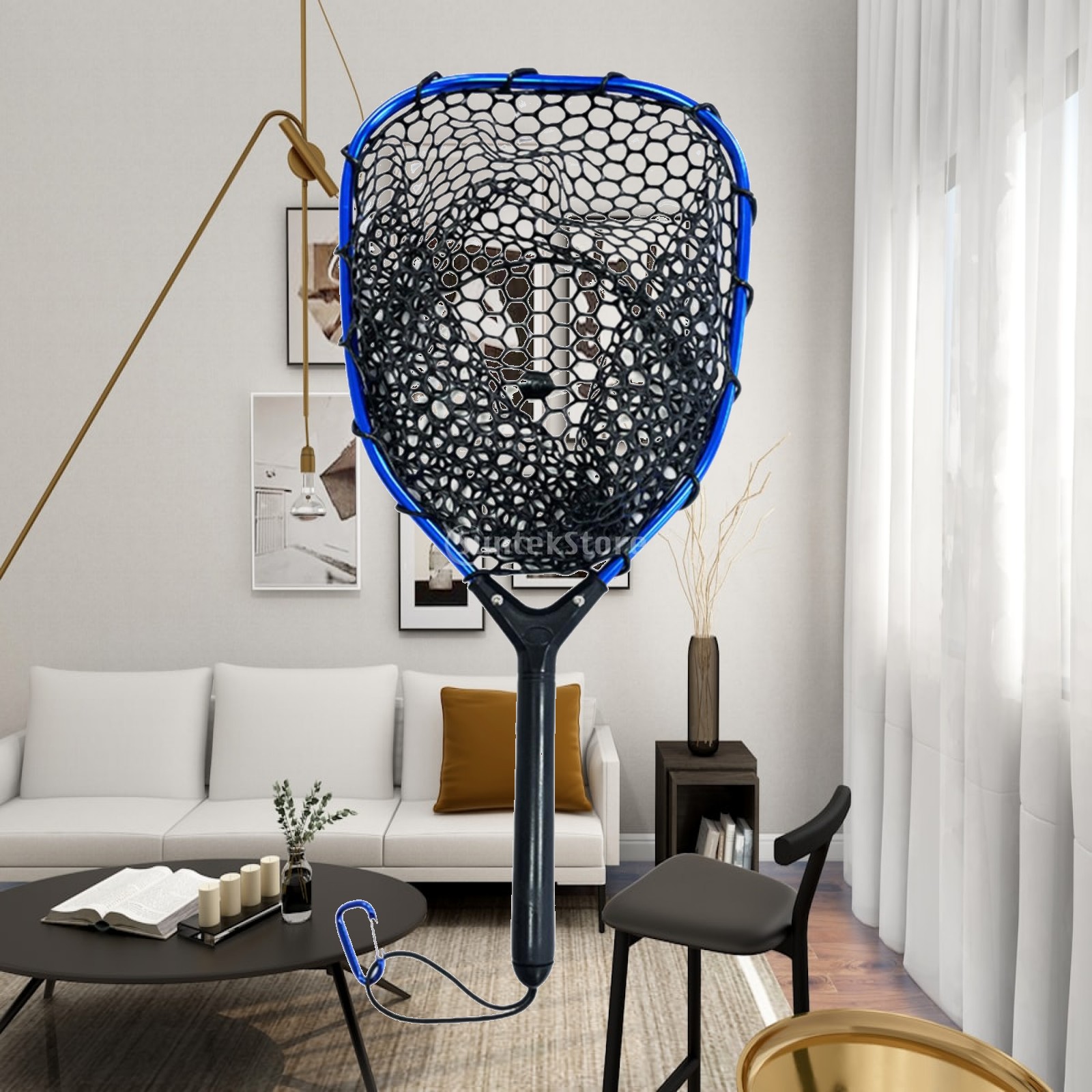 Landing Net Telescopic - Fishing Net Silicone Mesh Lightweight Landing